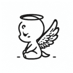 Aniołek do pokolorowania