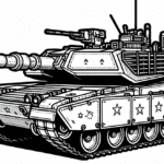 Czołg Abrams do Wydruku