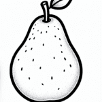 gruszka kolorowanka do druku