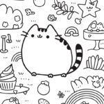 kolorowy kotek pusheen