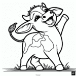 wesoła krówka do druku 4 wesoła krówka do druku