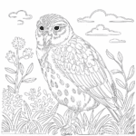 sowa kolorowanka dla dzieci