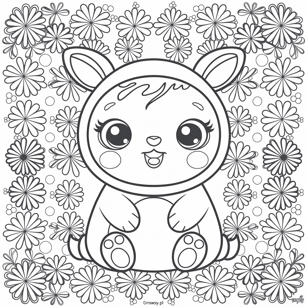 kawaii kolorowanka dla dzieci