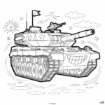 imponujący czołg ambrams