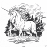 Jednorożec w lesie 29 Jednorożec w lesie