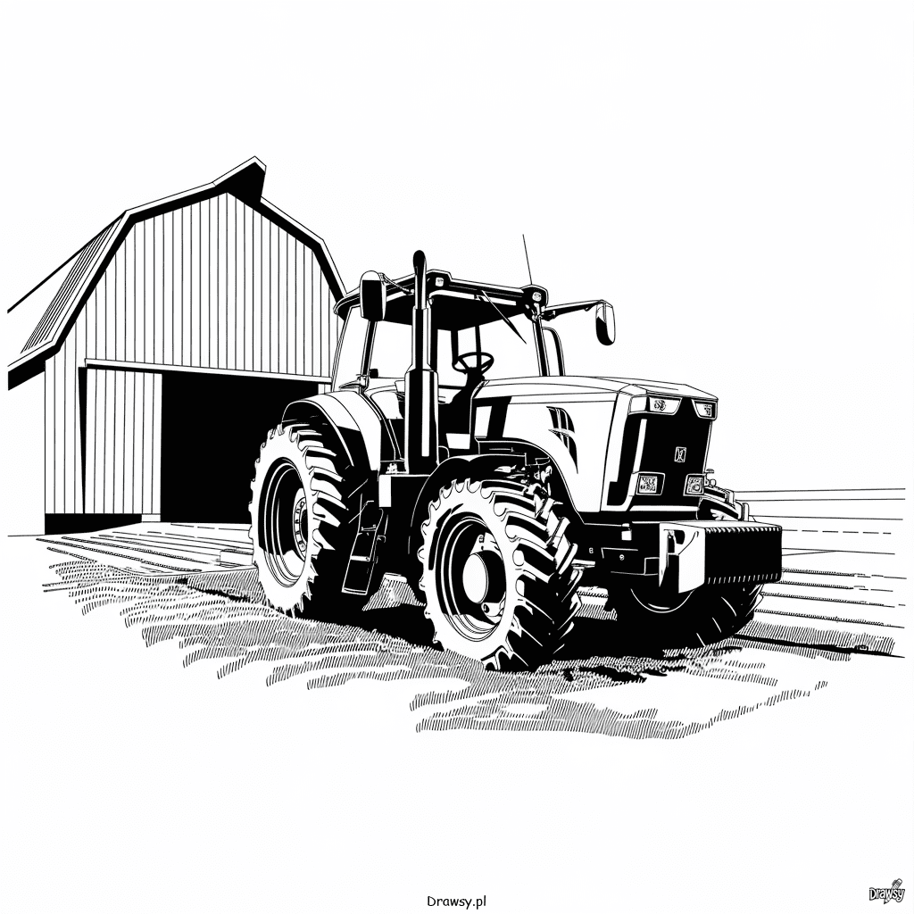 Traktor na farmie 1 Traktor na farmie drawsy