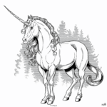 jednorożec do wydruku