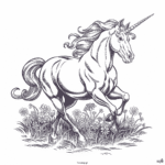 jednorożec rysunek dla dzieci