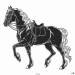 rysunek konie do wydruku